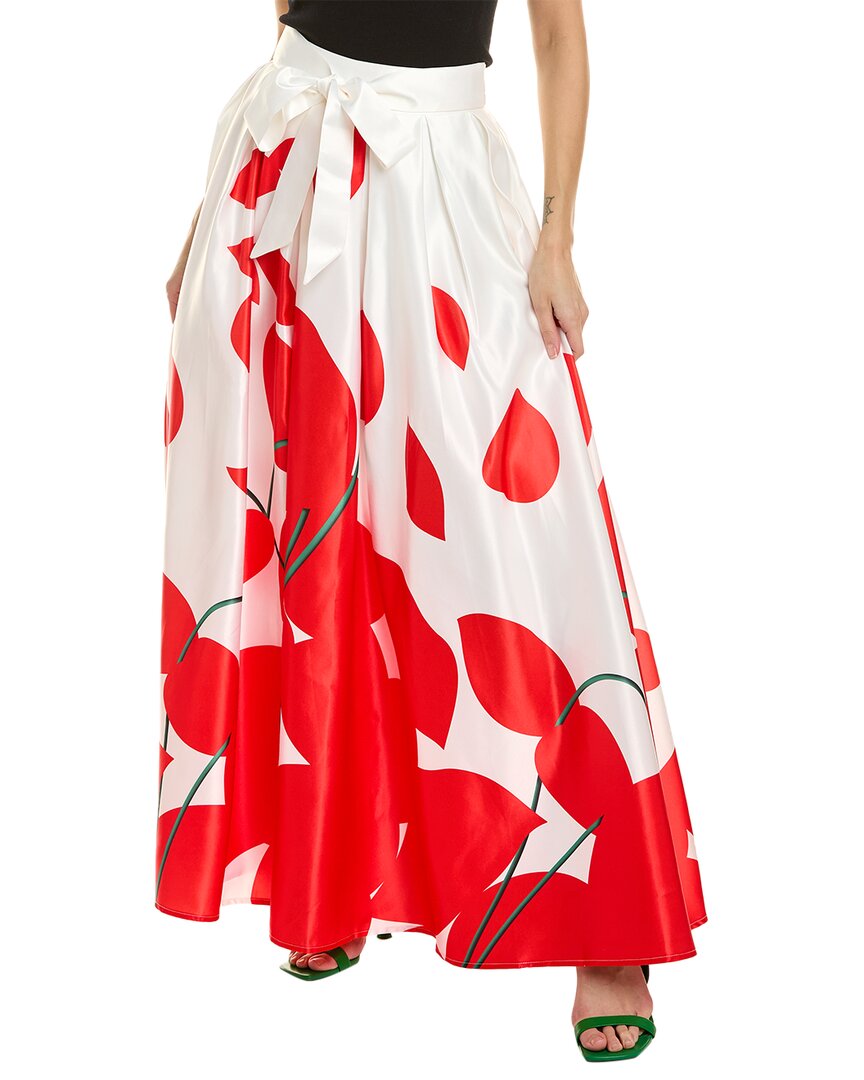 Shop Gracia Pleated Satin Maxi Skirt
