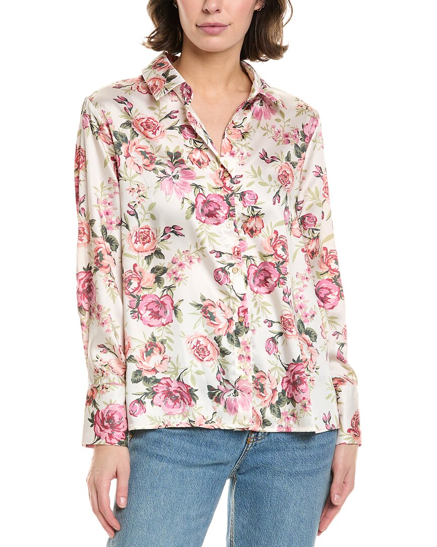 To My Lovers Floral Blouse In White