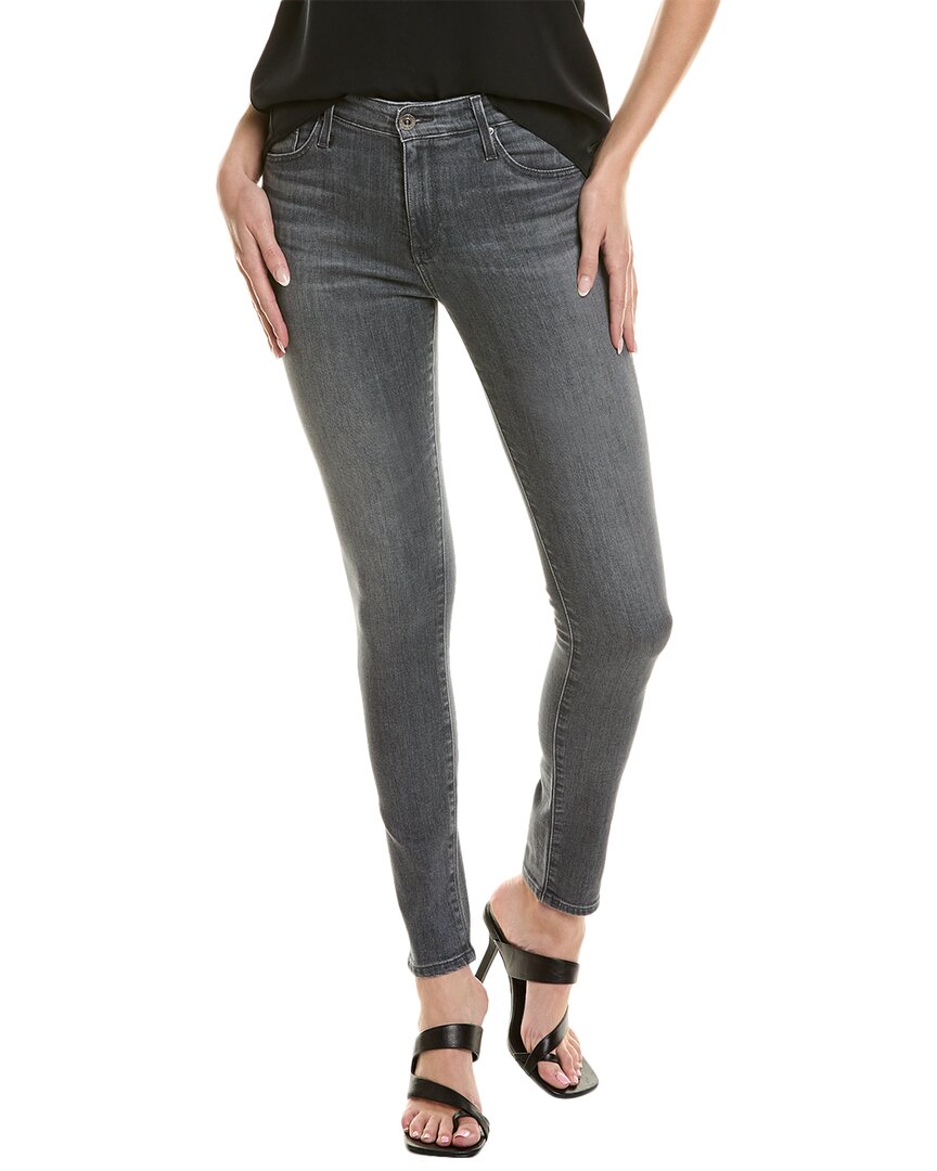 Shop Ag Jeans Farrah Aldgate High-rise Skinny Jean In Grey