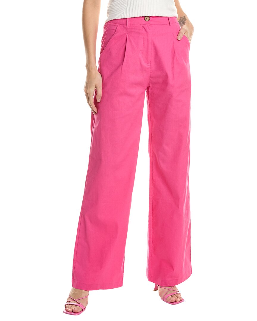 Shop Hl Affair Pleated Pant In Pink