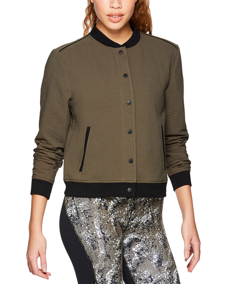 Alala Quilted Bomber Jacket In Brown