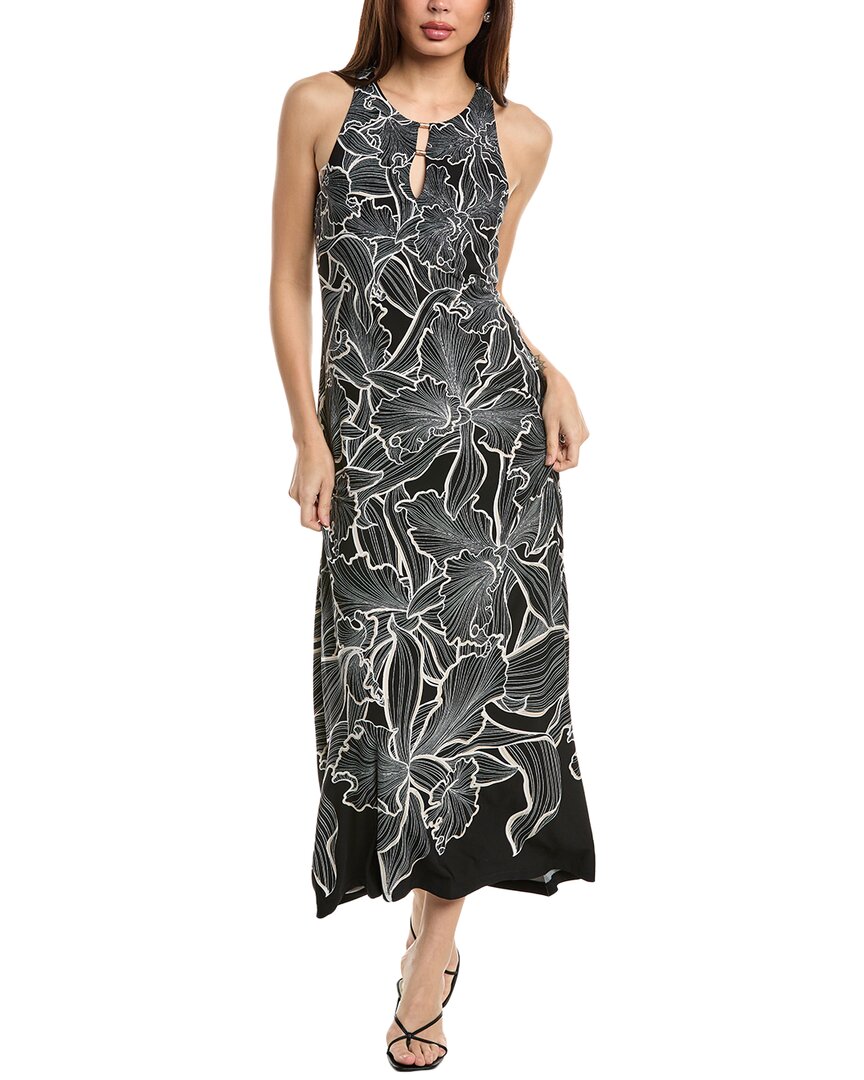 Tommy Bahama Jasmina Bella Blooms Maxi Dress In Black
