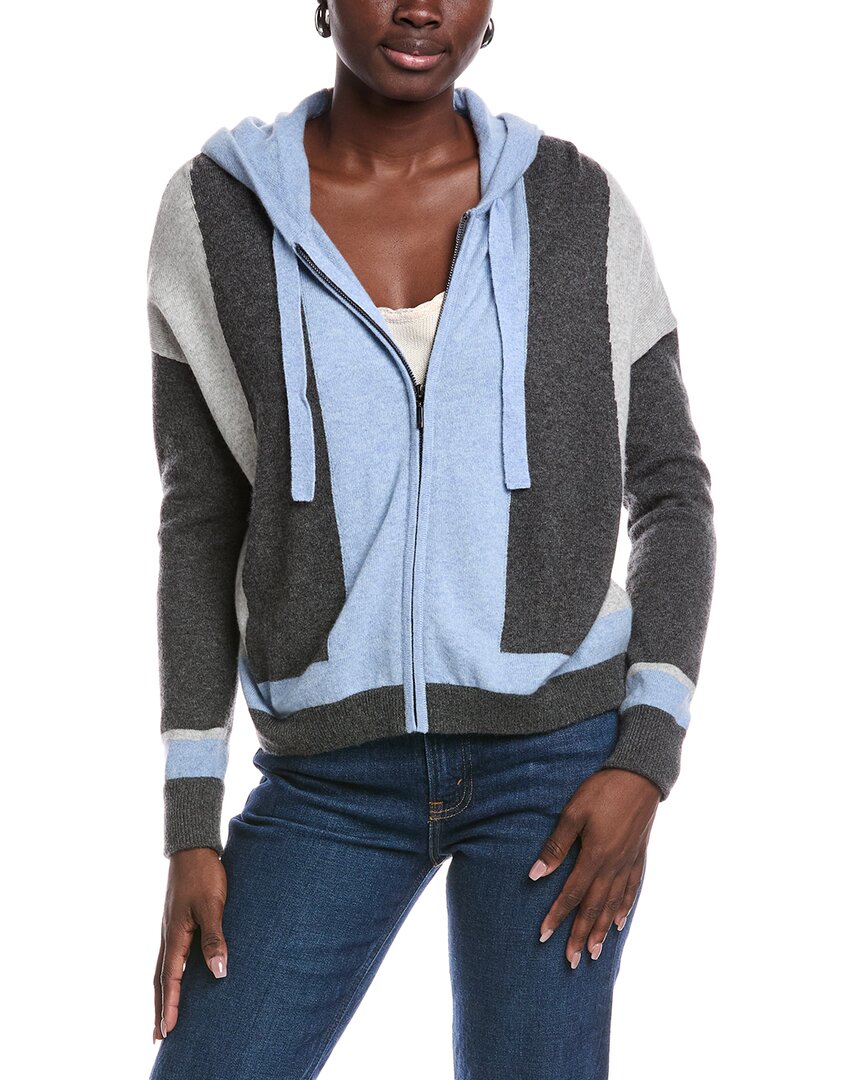 Scott & Scott London Angelina Cashmere Hoodie In Blue