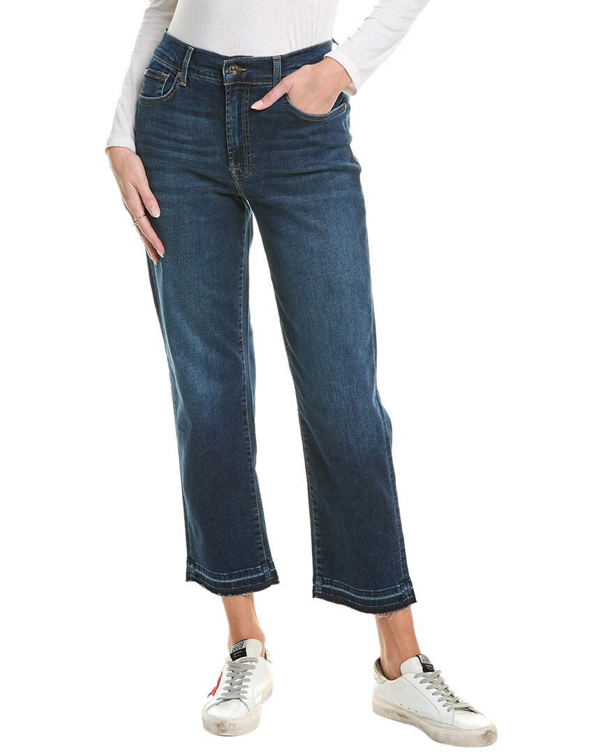 7 For All Mankind Modern Straight Freesia Tailored Straight Leg Jean In Blue
