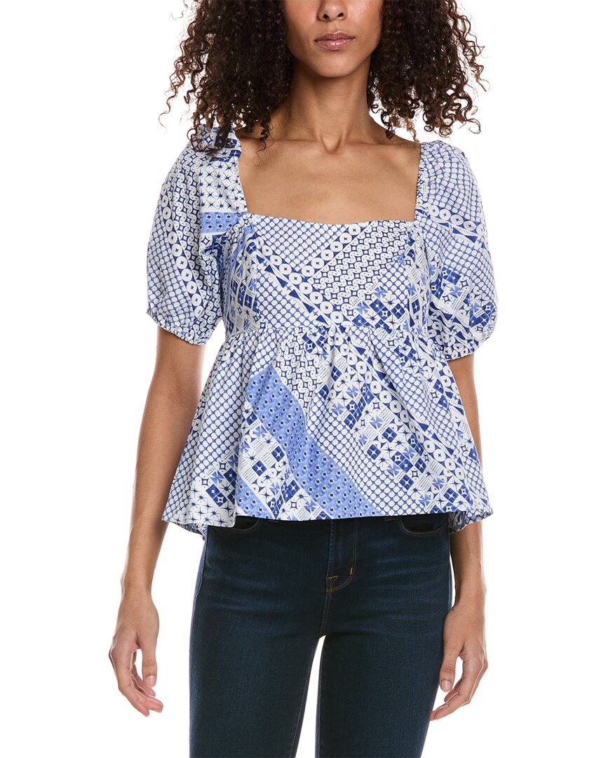 Duffield Lane Bea Top In Blue