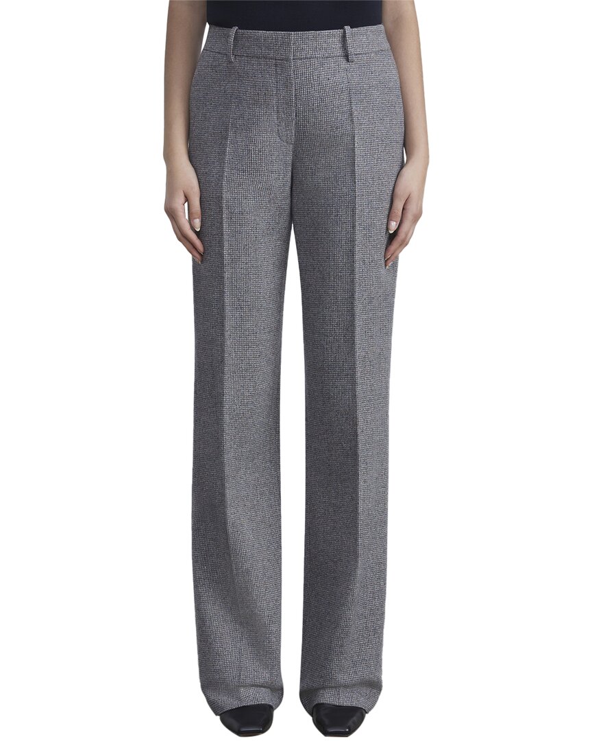 Lafayette 148 Marled Linen Basketweave Gates Pant
