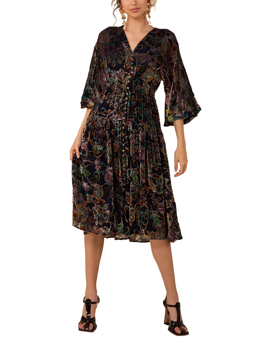 Hale Bob Raven Silk-blend Maxi Dress