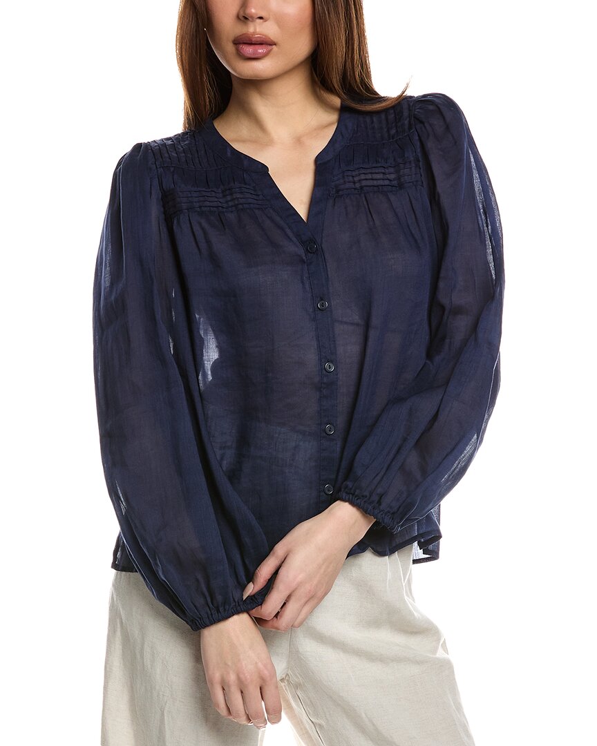 Tommy Bahama Palm Breeze Pintuck Blouse In Blue