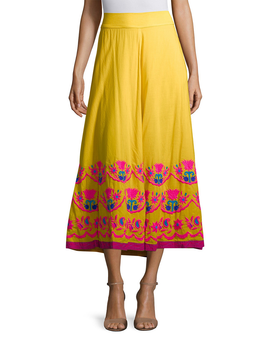 Image of Christopher Sauvat Cordoba Embroidered Maxi Skirt