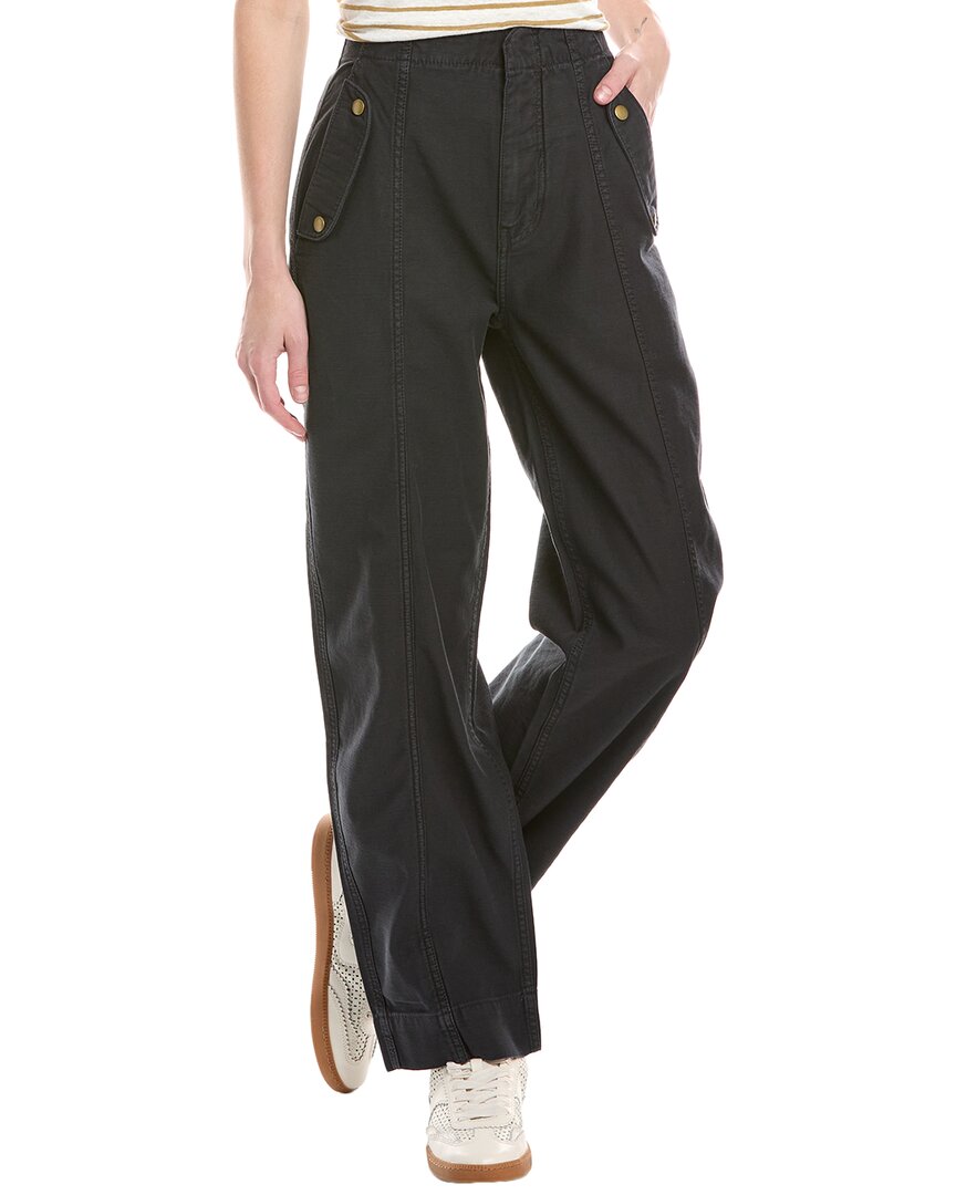 Frame Denim Utility Washed Black Barrel Jean