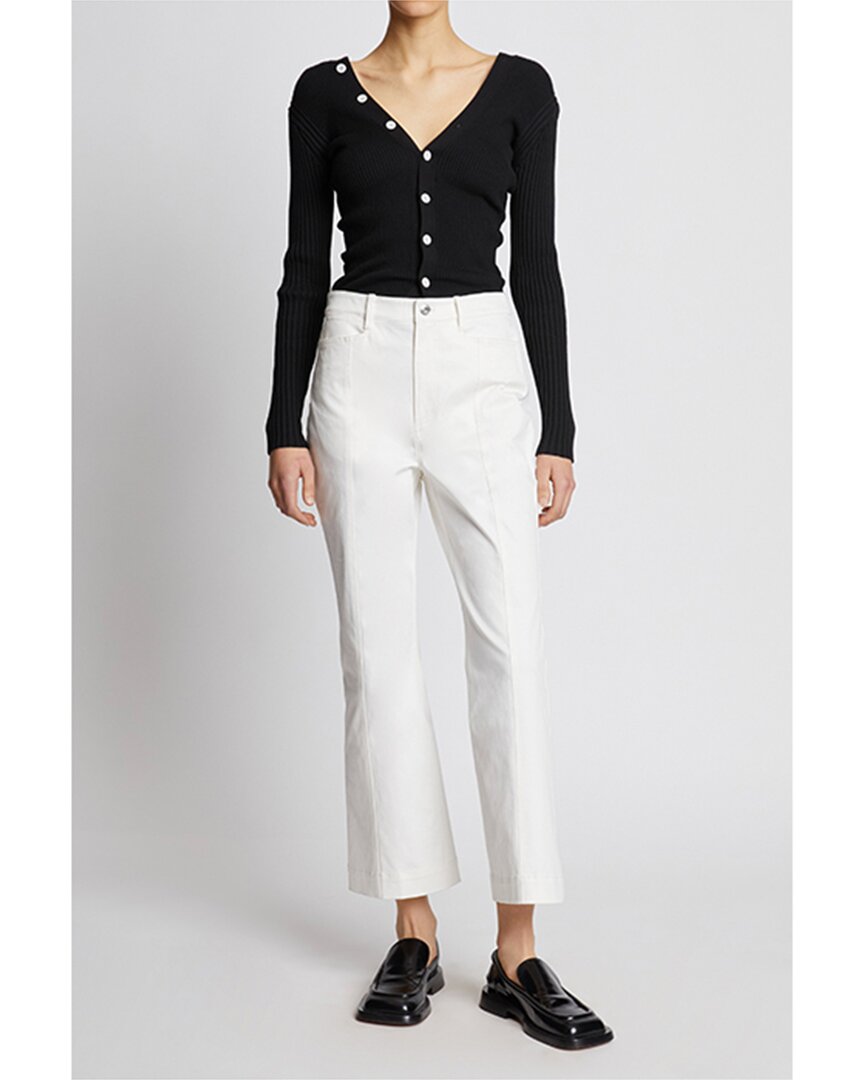 Proenza Schouler White Label Twill Cropped Pant