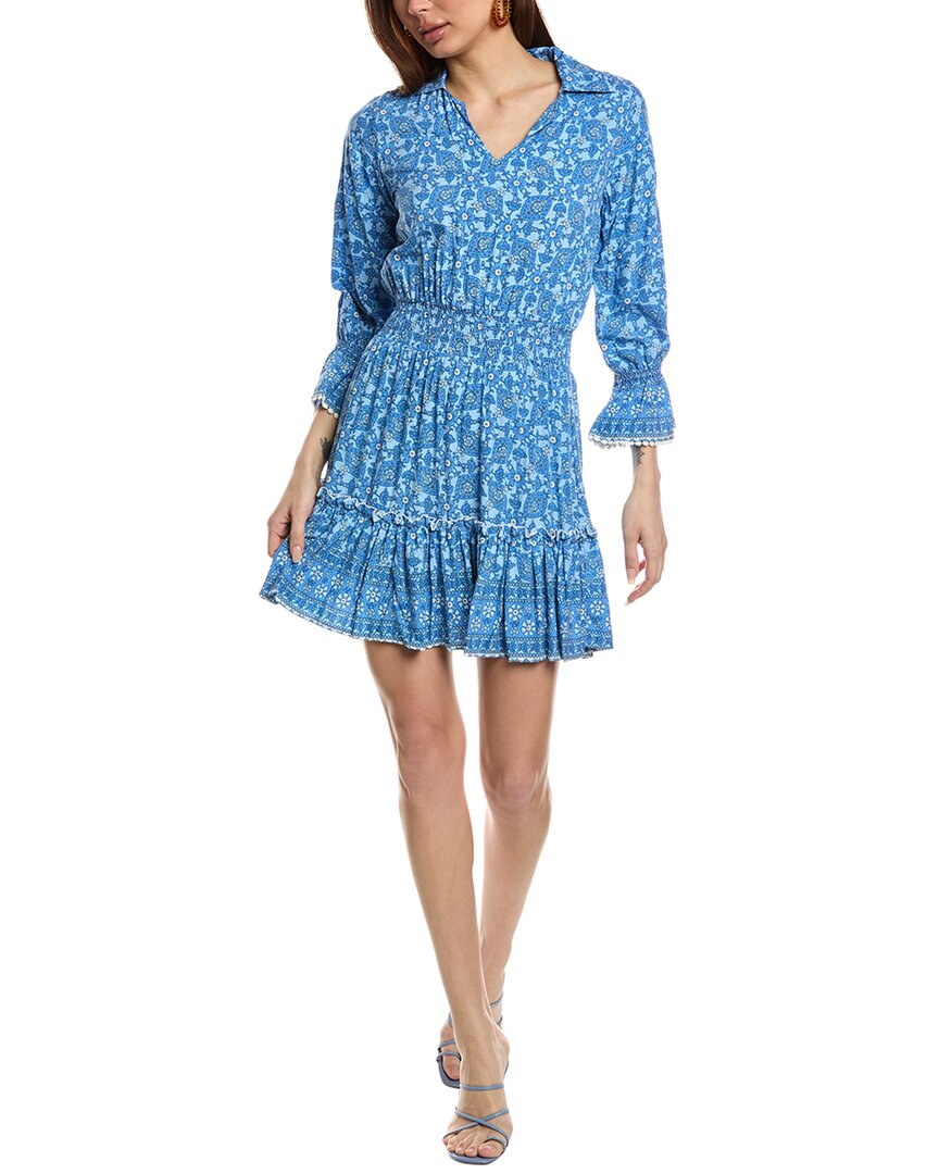 Walker & Wade Mia Dress In Dockside Blue In Blue