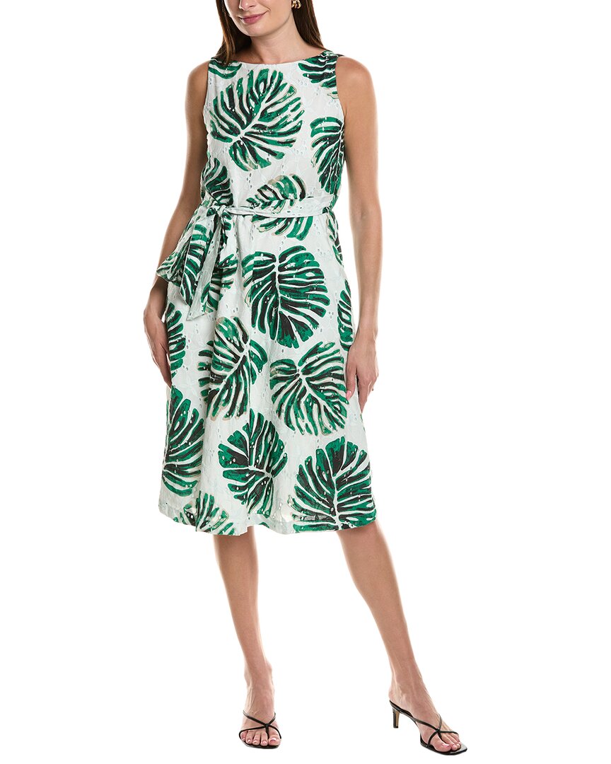 Anne Klein Eyelet Midi Dress