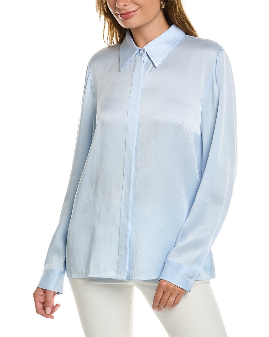 Michael Kors Techno Charm Hansen Shirt In Blue