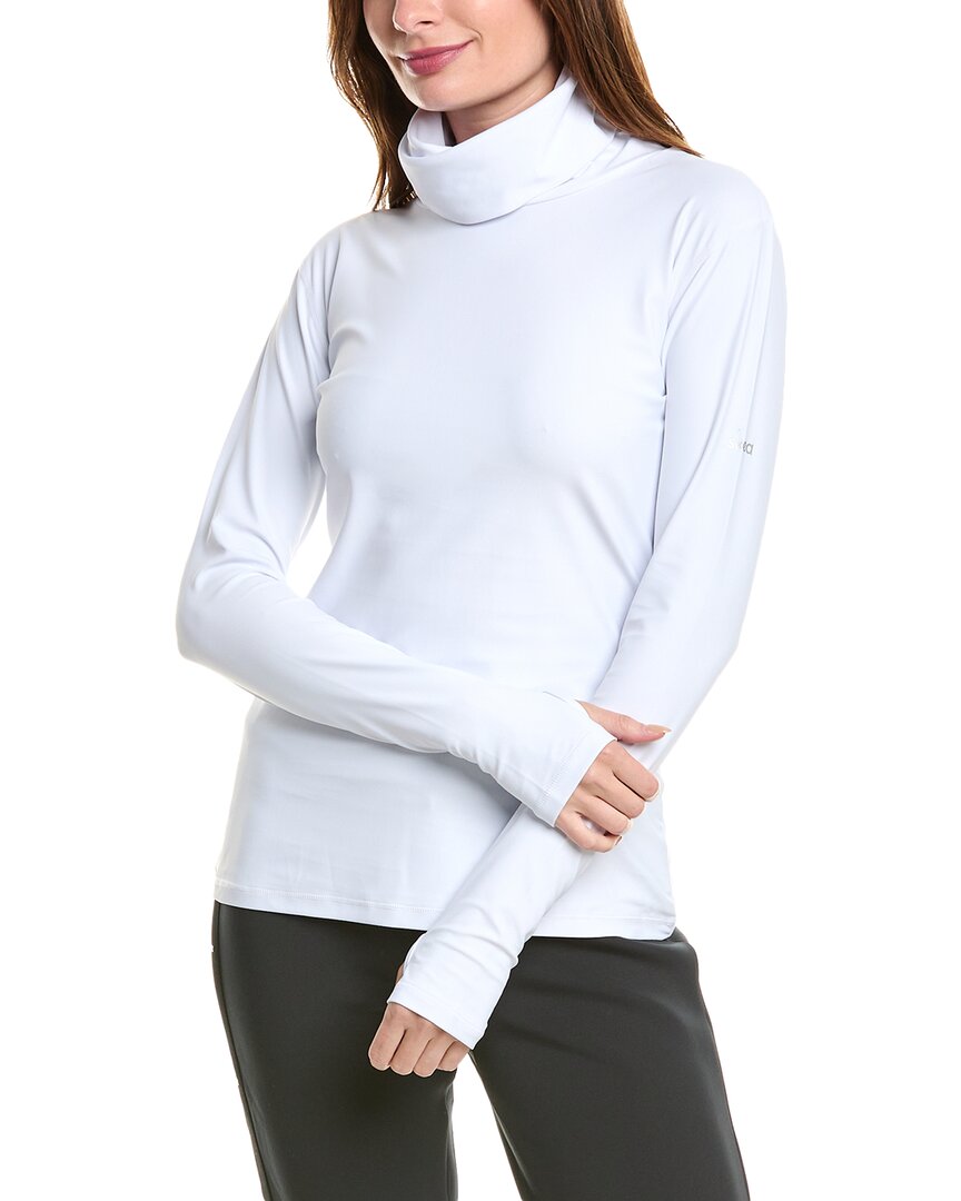 Skea Bella Turtleneck Top In White