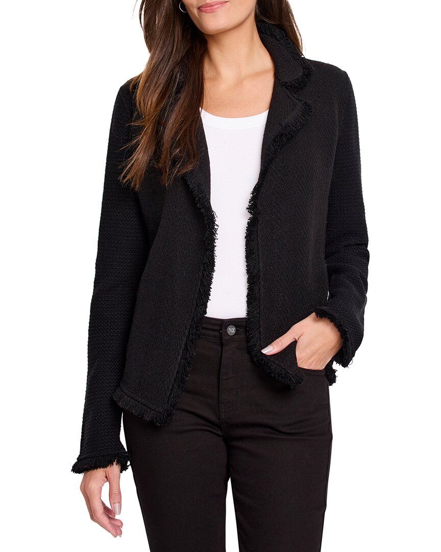 Nic + Zoe Nic+zoe Fringe Mix Knit Jacket