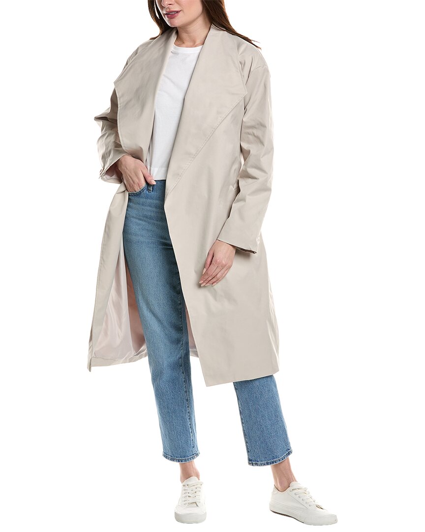 Noize Rose Medium Trench Coat In Brown