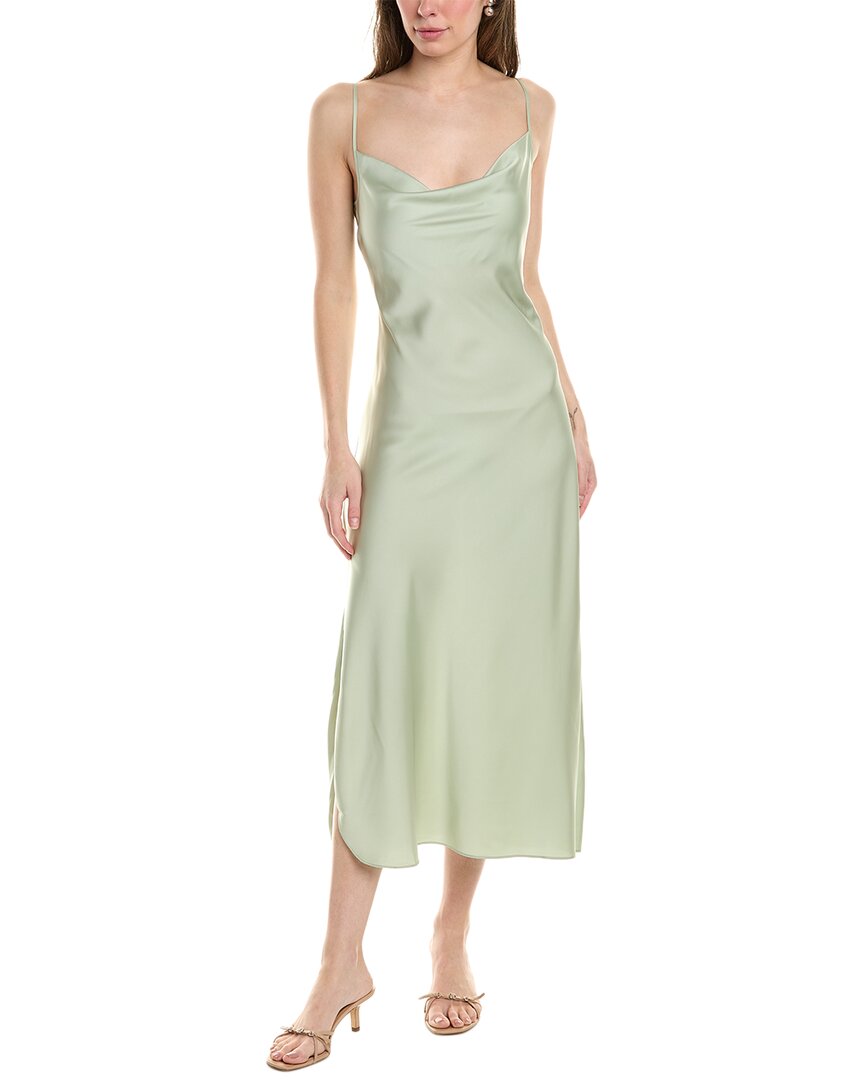 Shop Allsaints Hadley Slip Dress In Green