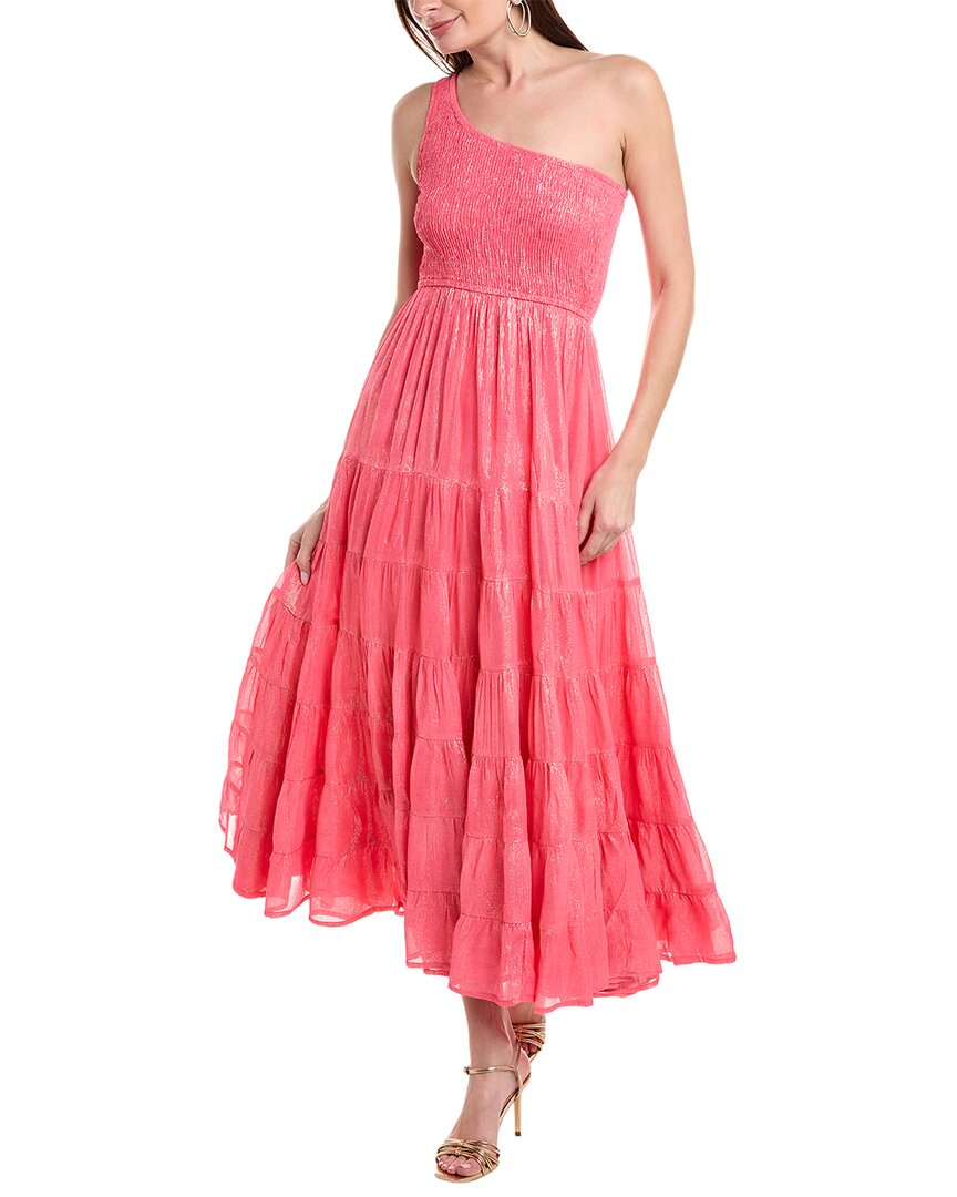 Shop Sundress Joe Asymmetrical Maxi Dress In Pink