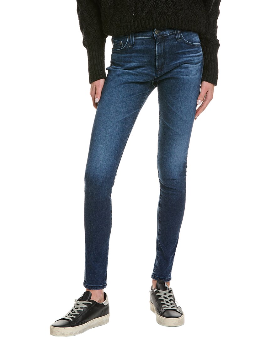Shop Ag Jeans Farrah 3 Year Highrise High-rise Skinny Jean In Blue