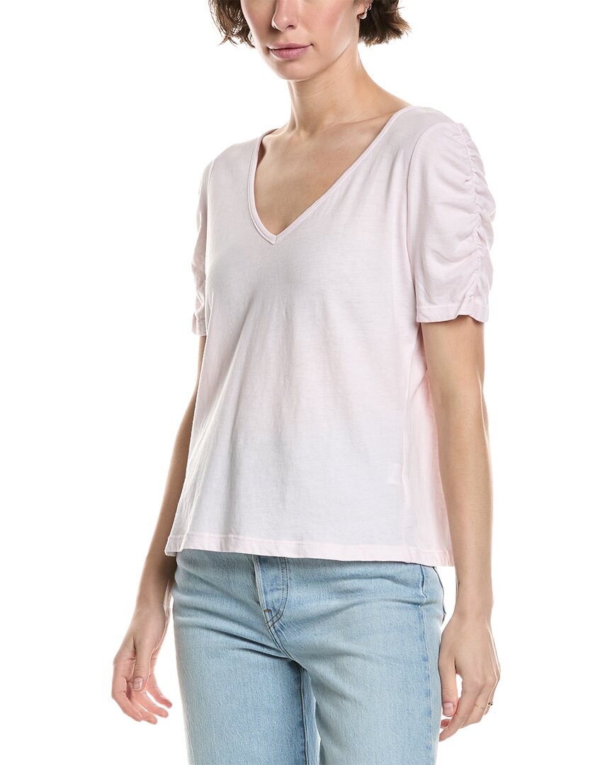 Michael Stars Josie Ruched Sleeve T-shirt