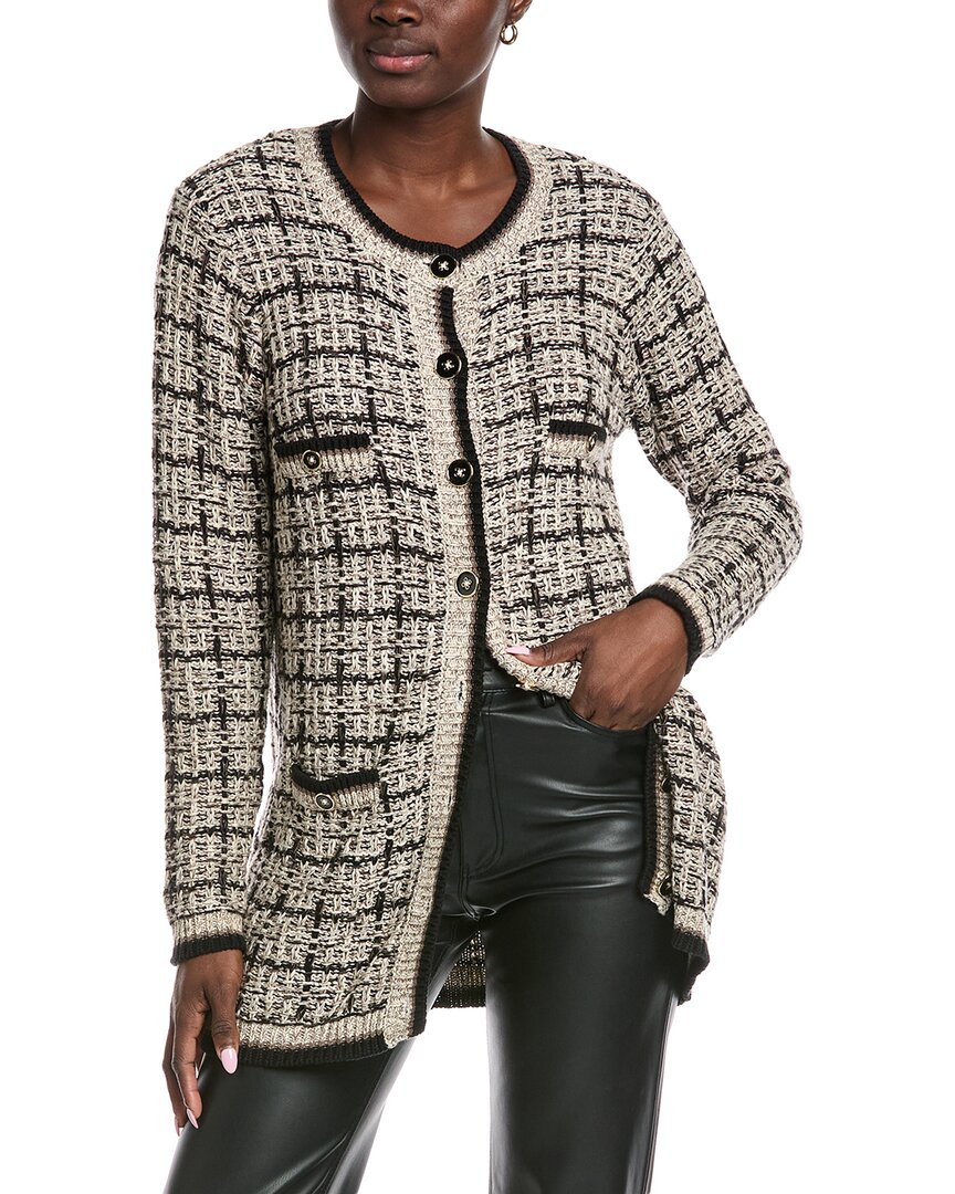 Autumn Cashmere Cotton By  Texture Stitch Long Jacket In Black