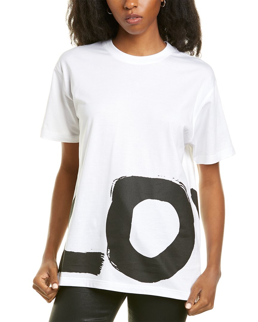 Burberry Love Print Oversized T-shirt In White | ModeSens