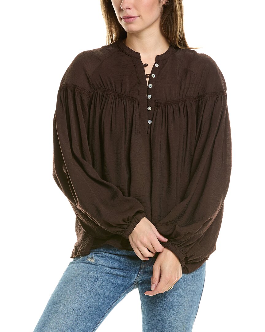 Electric & Rose Electric Rose Sasha Top In Brown