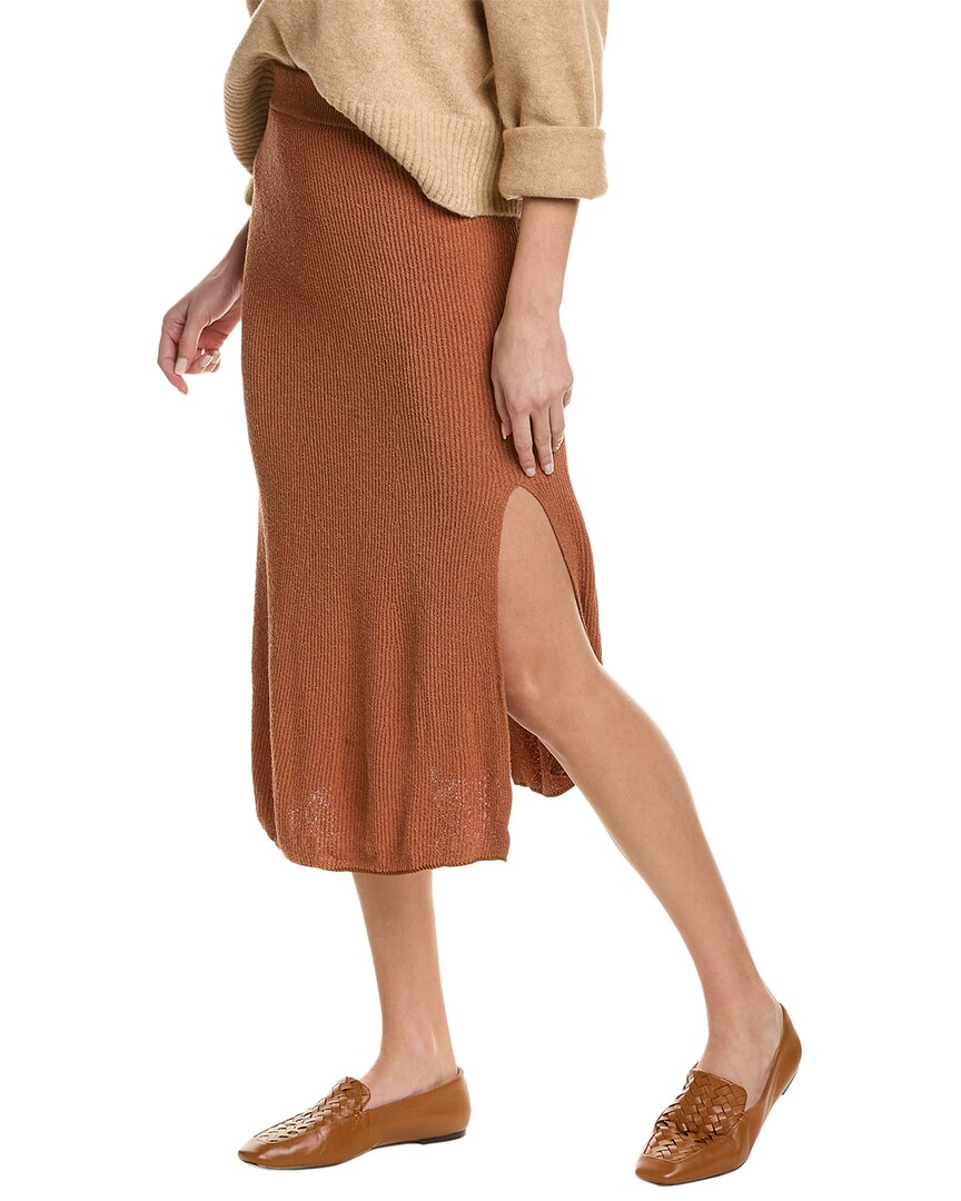 Rag & Bone Soleil Skirt In Brown