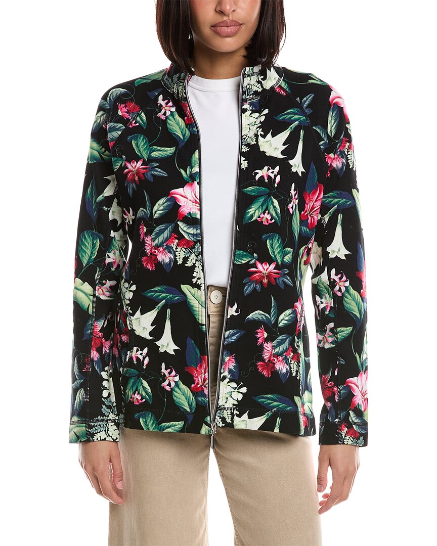 Shop Tommy Bahama Aruba Printed Fancy Flora Full-zip Jacket