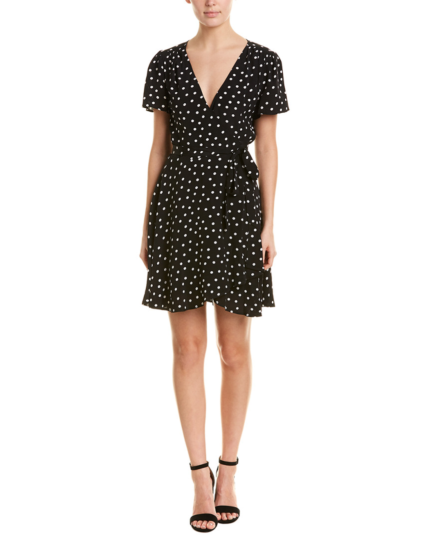 Image of Lavender Brown Wrap A-Line Dress