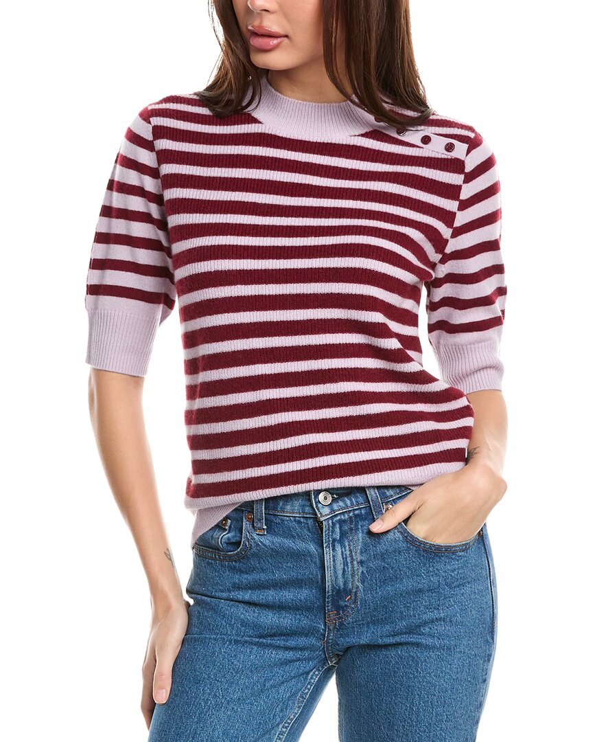 Bogner Jaren Wool & Cashmere-blend Sweater In Purple
