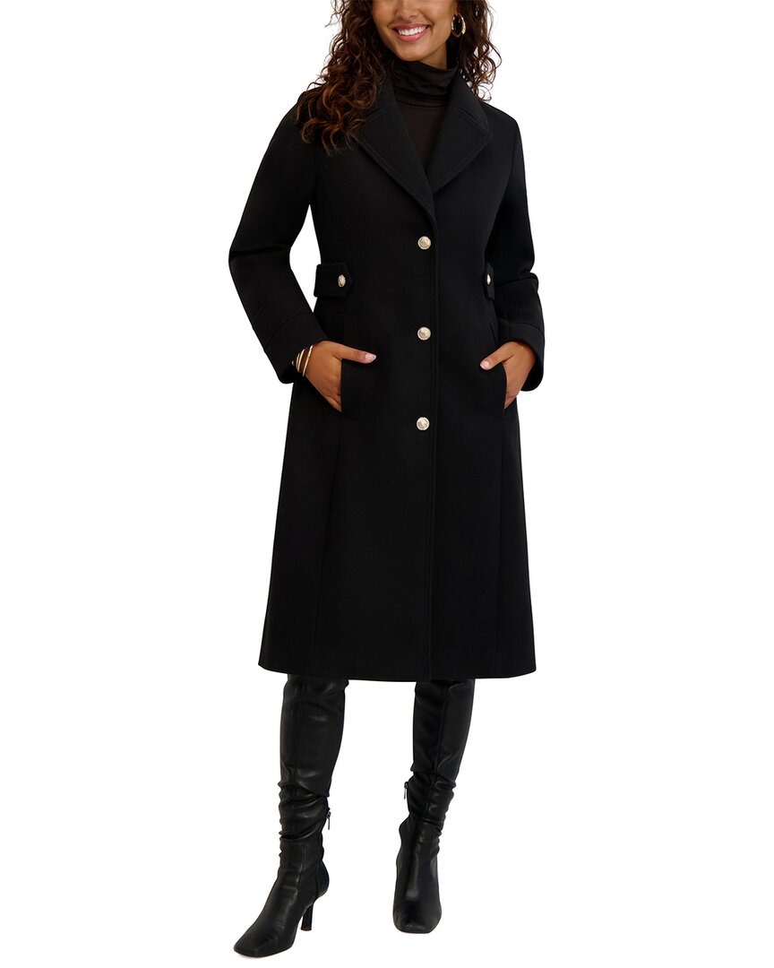 Kensie Military Walker Jacket In Black