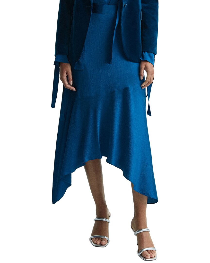 Shop Reiss Lisa Skirt In Blue