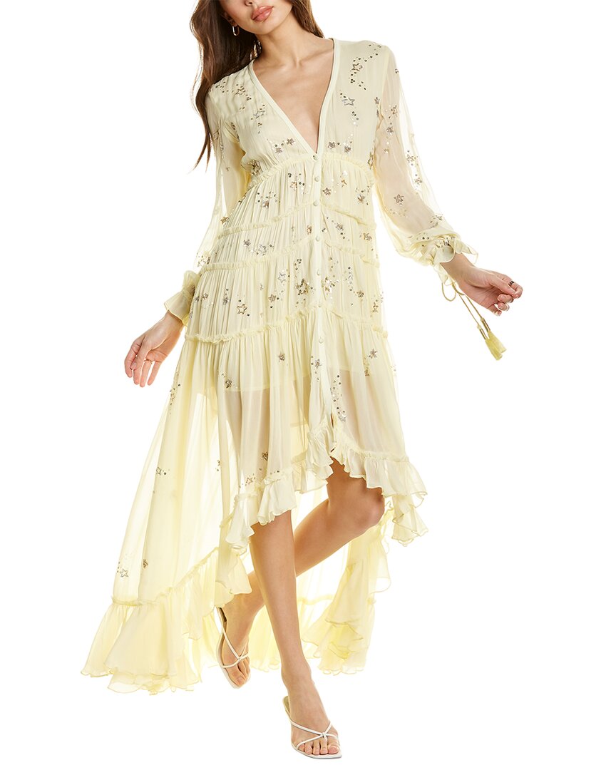 rococo sand long sleeve star maxi