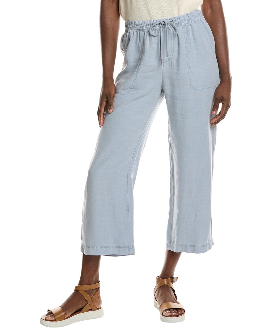 Shop Splendid Angie Crop Linen-blend Wide Leg Pant