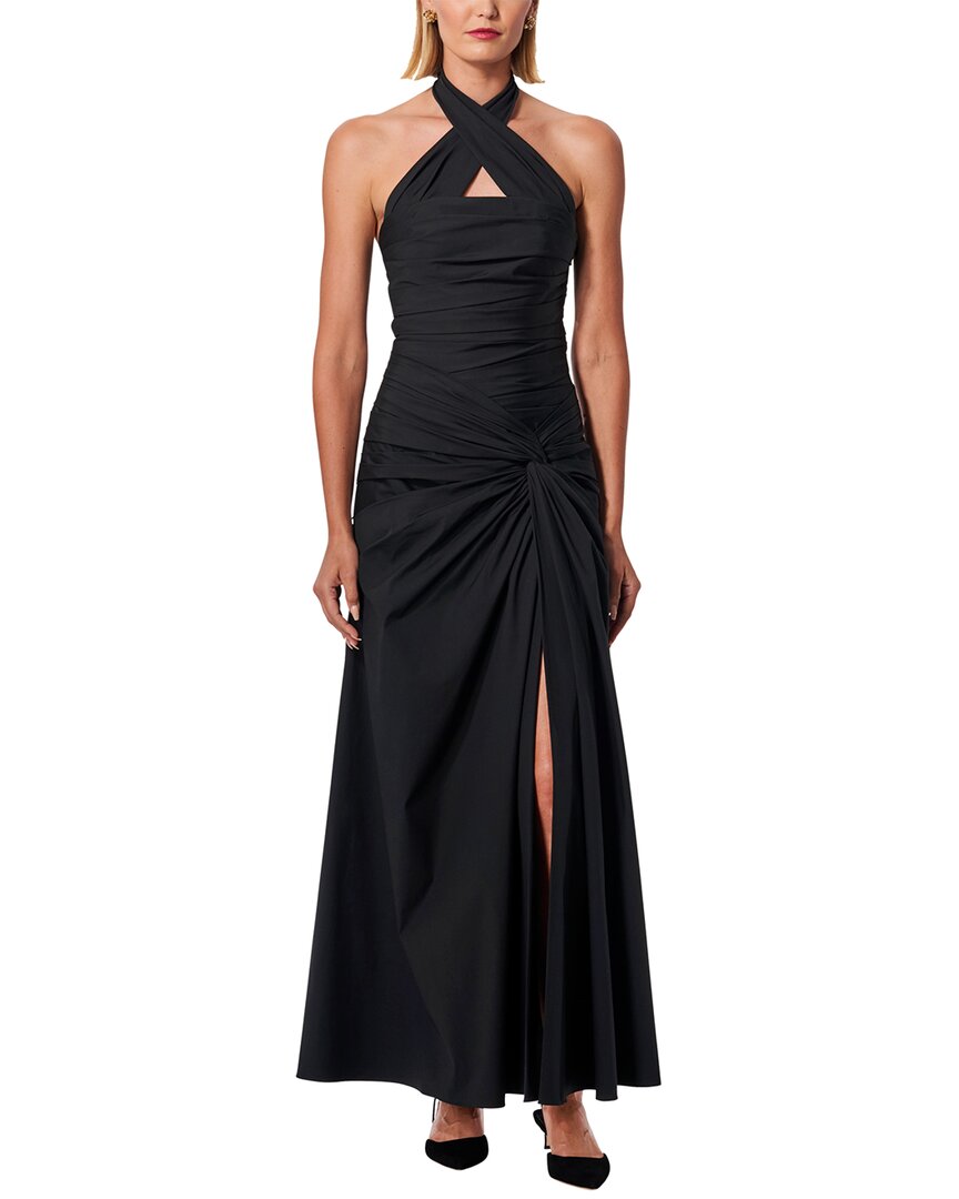 Carolina Herrera Gathered Halter Midi Dress