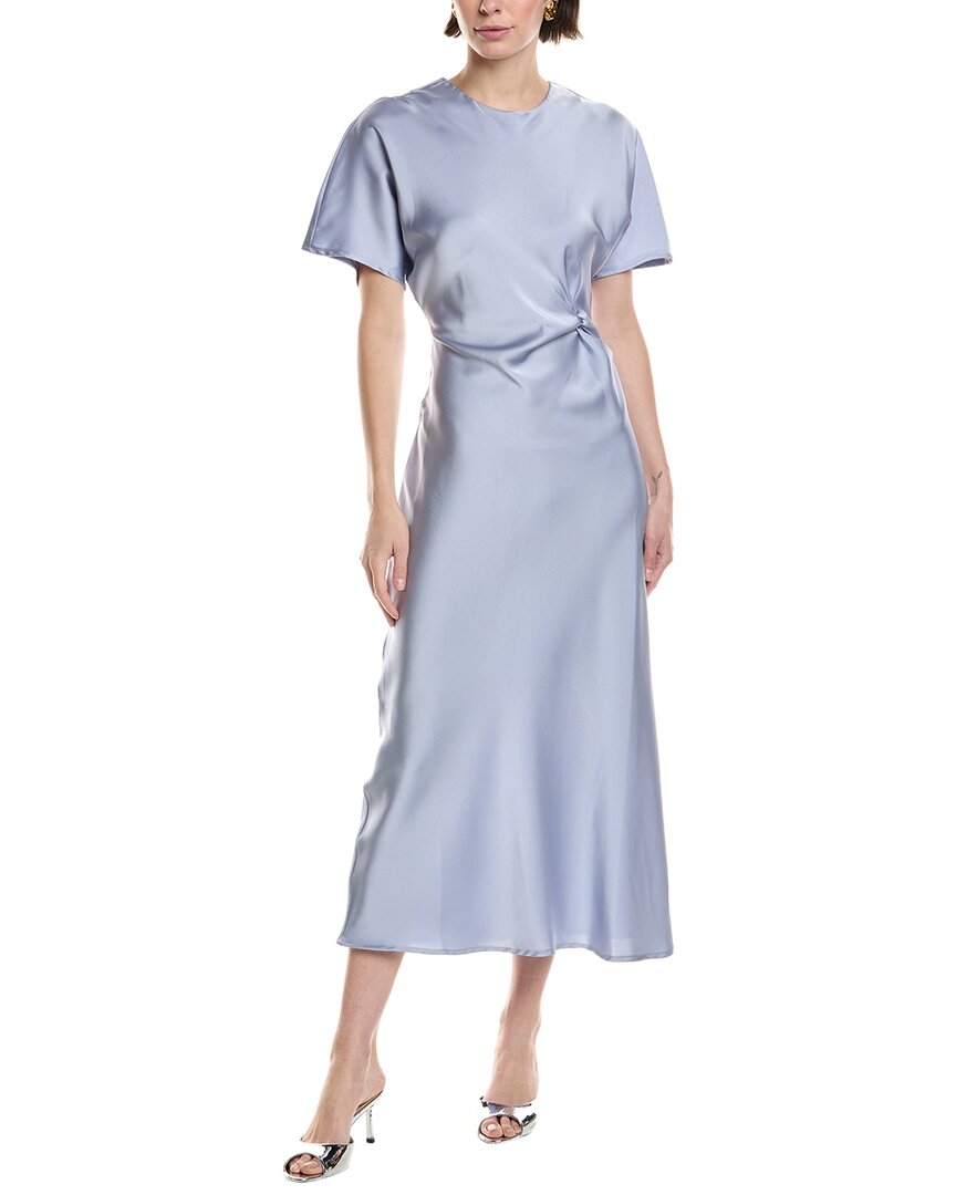 Hl Affair Midi Dress In Blue