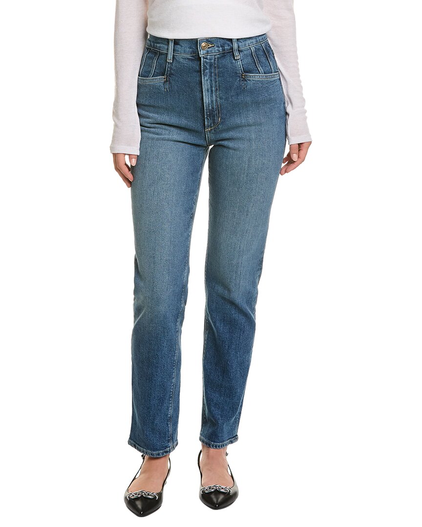 Shop Favorite Daughter The Jordie British Colombia High-rise Super Straight Jean In Blue