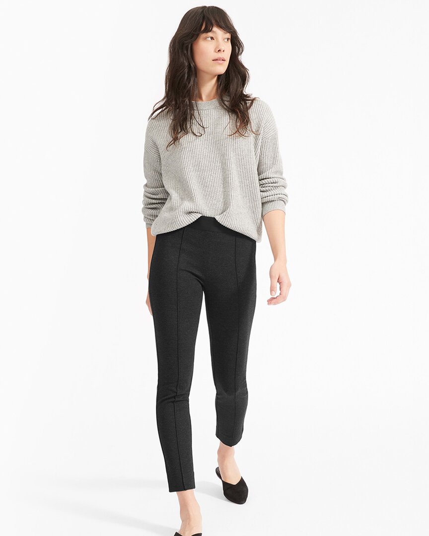 Everlane The Stretch Ponte Crop Pant In Brown