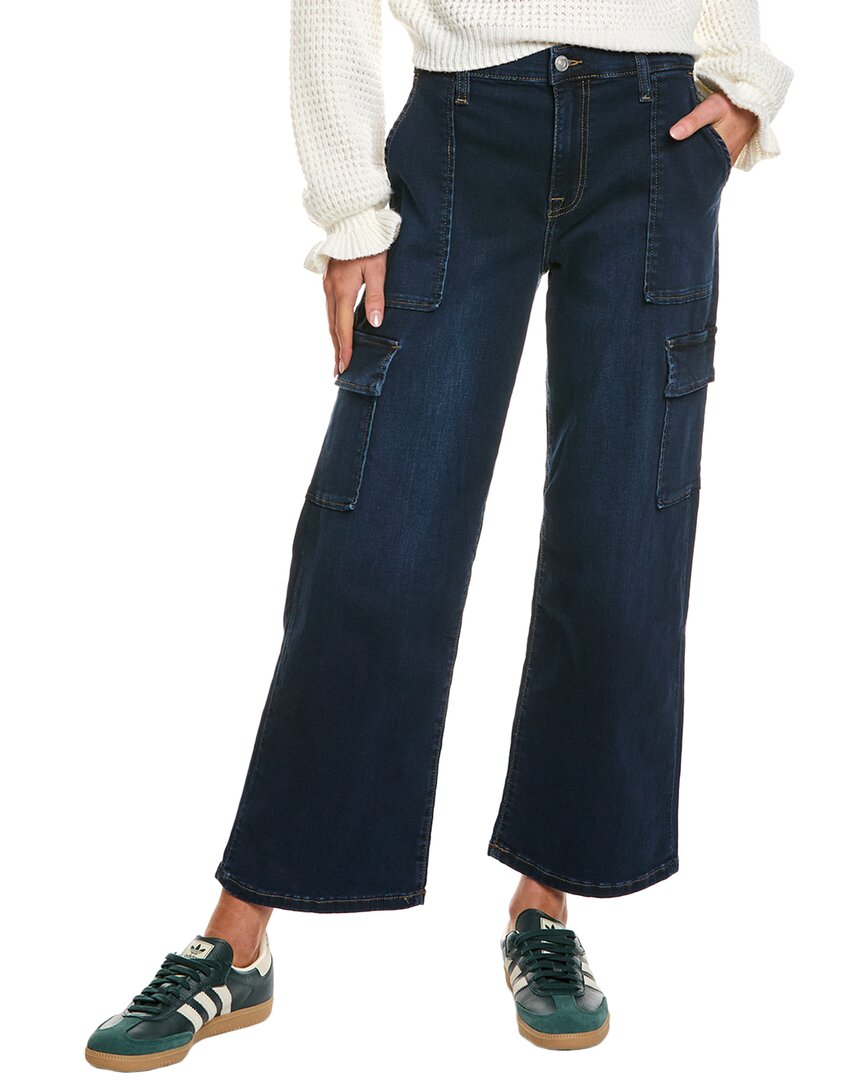 Hudson Jeans Rosalie Europa Wide Leg Cargo Jean In Blue