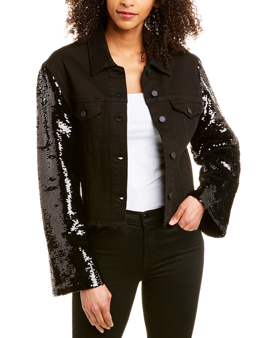 Image of RtA Haylee Sequin Denim Jacket