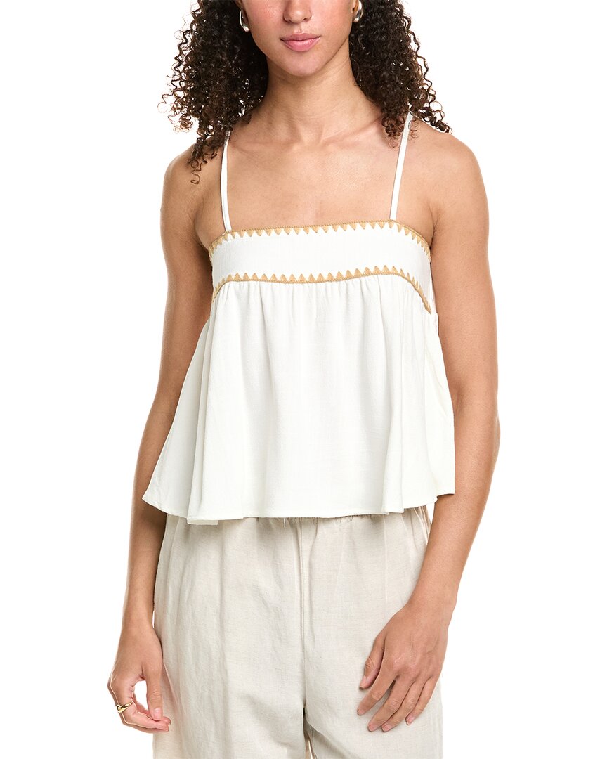 Vintage Havana Flowy Linen-blend Tank