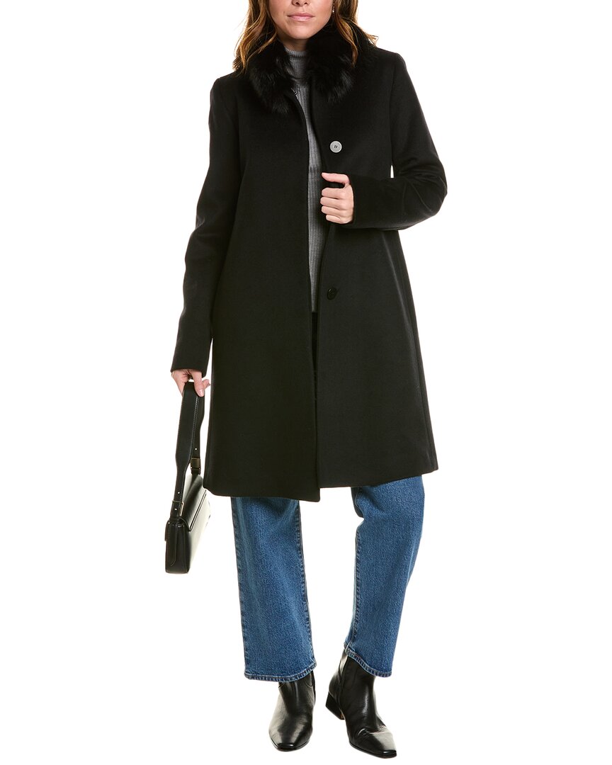 FLEURETTE FLEURETTE LONG WOOL-BLEND COAT
