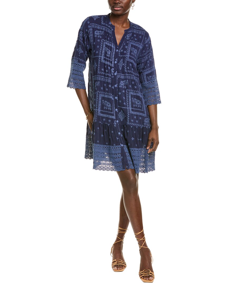 Johnny Was Eliyen Dress In Blue