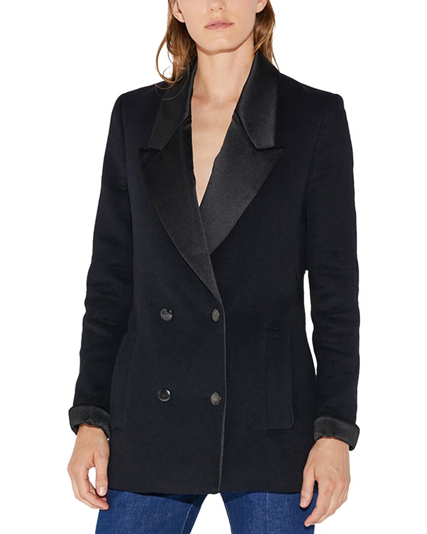 Câllas Callas Vittoria Relaxed Fit Wool-blend Jacket In Black