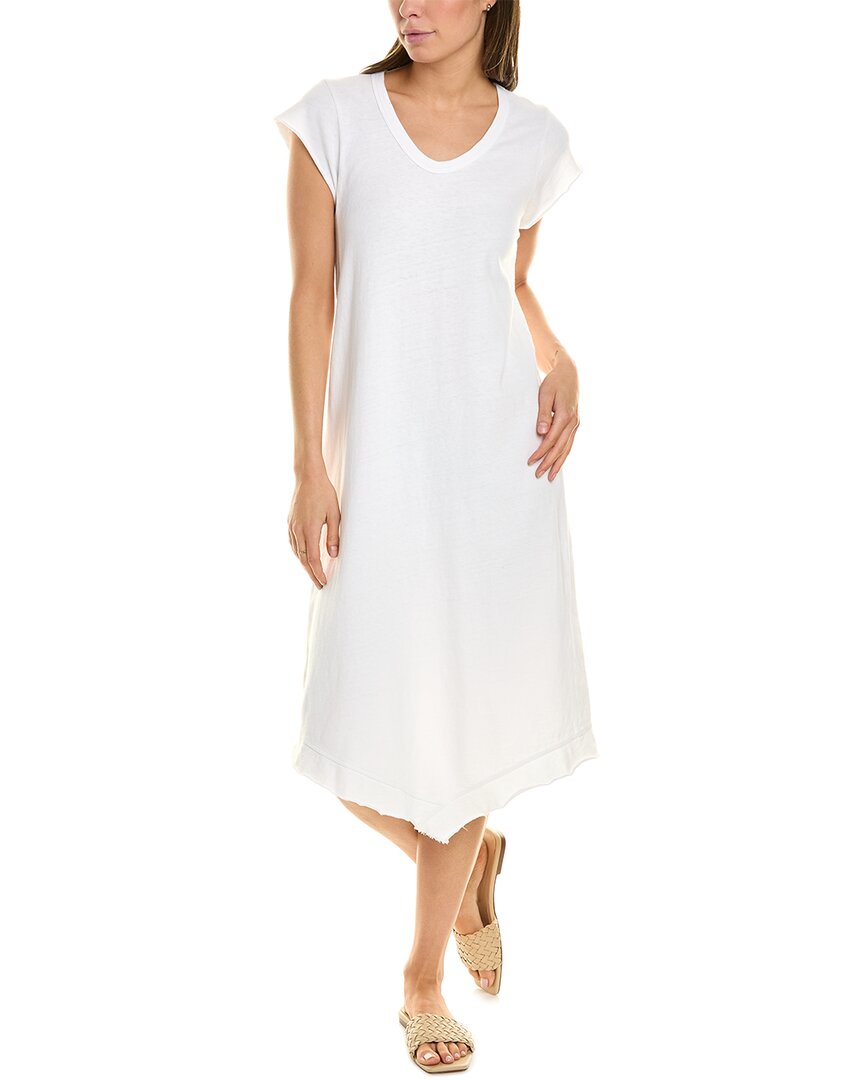 Shop Wilt Slanted Sweatshirt Dress In White
