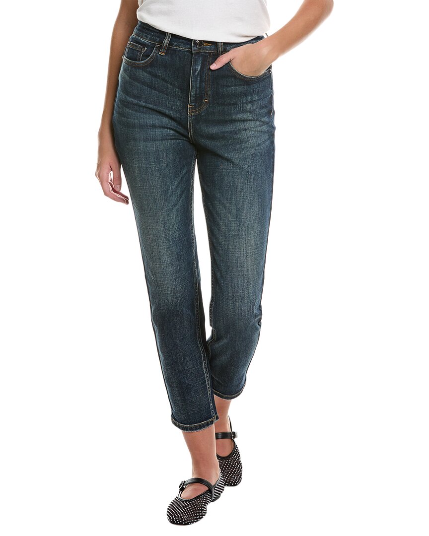 Rebecca Minkoff Ozzy Stud Skyline Wash Straight Jean In Blue