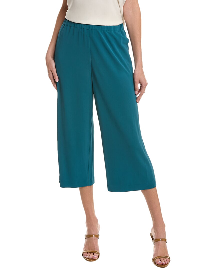 Shop Lafayette 148 New York Riverside Cropped Pant In Green