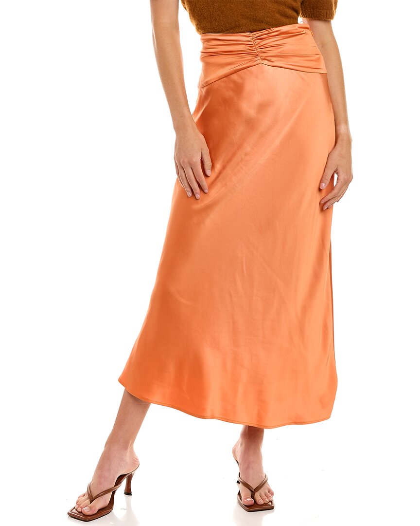 Shop C/meo Collective Contempo Midi Skirt In Orange